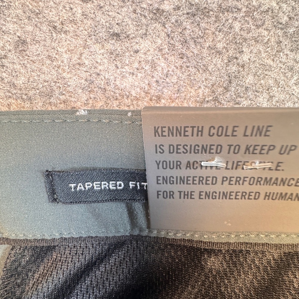 Kenneth Cole Smoked Spruce Tapered Fit Workout Pants Mens 34x32 K09D82SSUB6 NWT - Picture 9 of 12